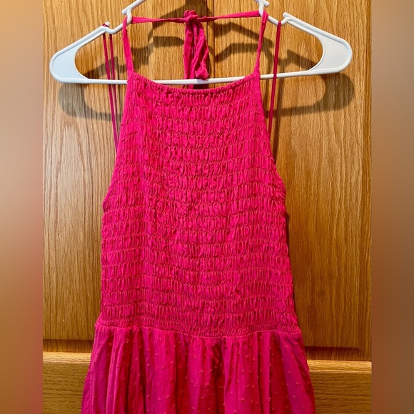 NWT KOKO & MASON Tiered Maxi Dress in Fuchsia in Size Large - Picture 6 of 16